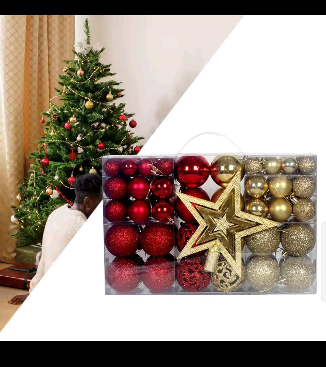 101 Pcs Christmas Tree Decor Balls Set
Bring your Christmas tree to life with this complete ornament collection!