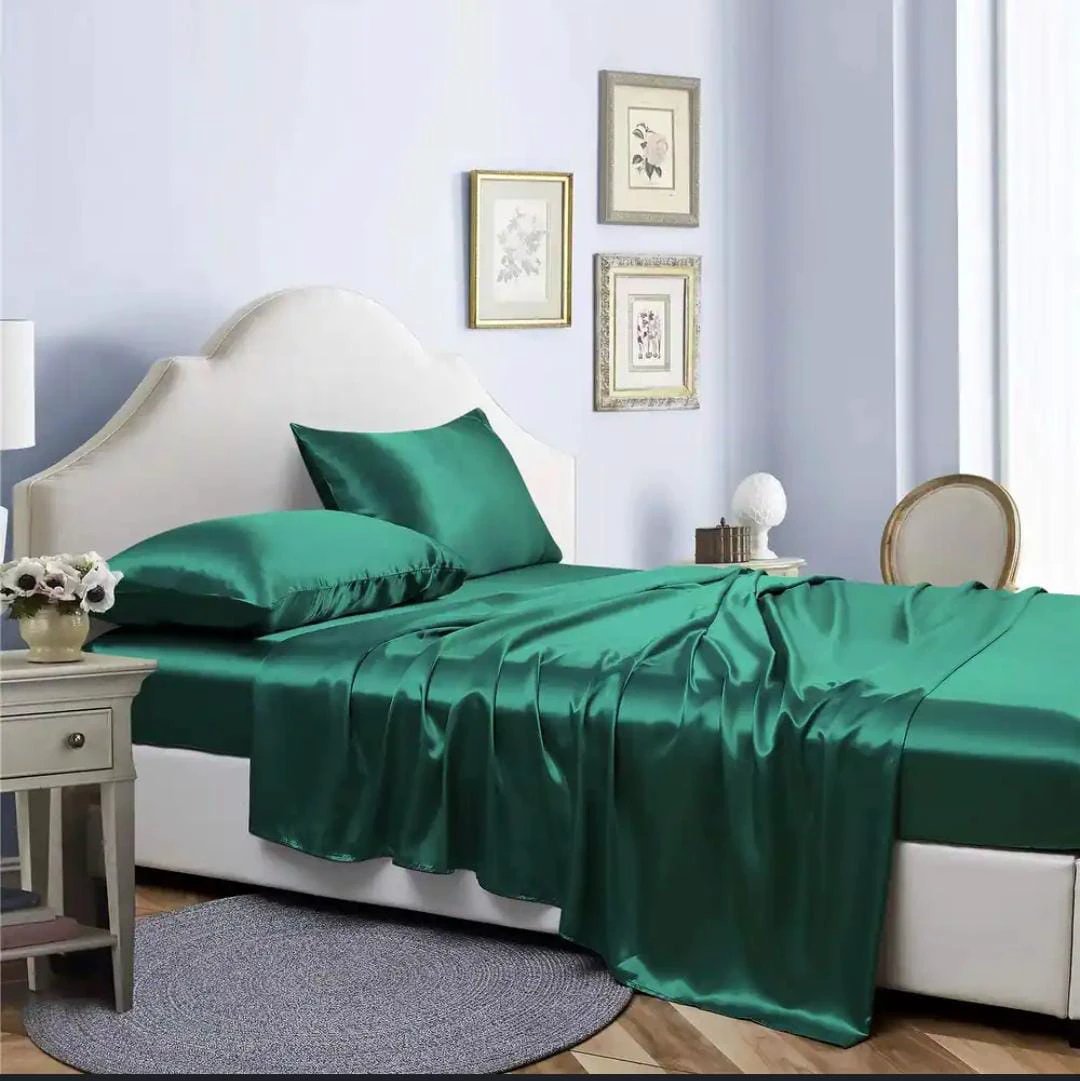Luxury Silky Soft Mulberry Fitted Bedsheets Set with Pillowcases beddings Bed Sheets
