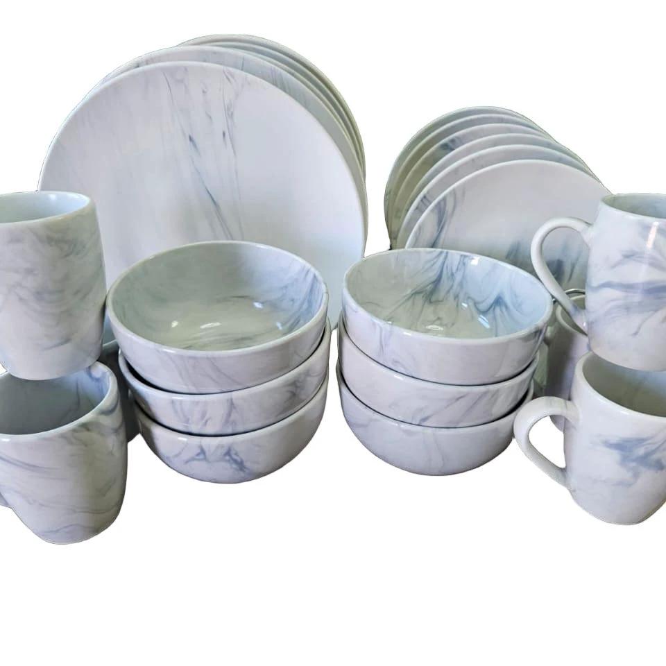 24pcs Ceramic Dinner Set for Stylish Dining kitchen and dinning Dinnerware Sets