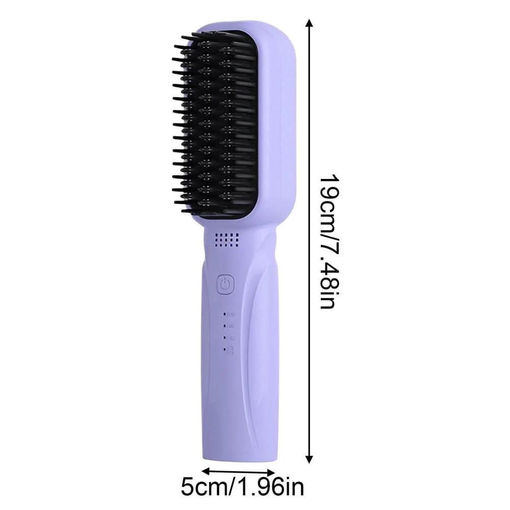 Rechargeable Portable Cordless Hair Straightener Brush Hair straightener Straightening Brushes