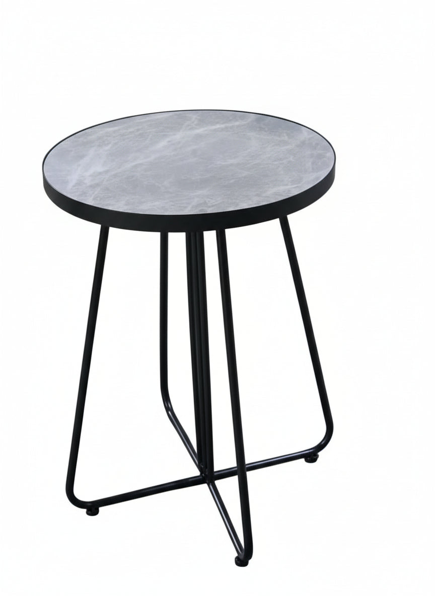 Pure Marble Nordic Luxury Coffee Table with Metal Legs