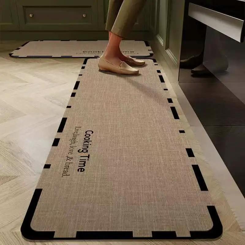2 Pc Rubber Bottom Anti-Slip Kitchen Mat Set Kitchen mat Rugs