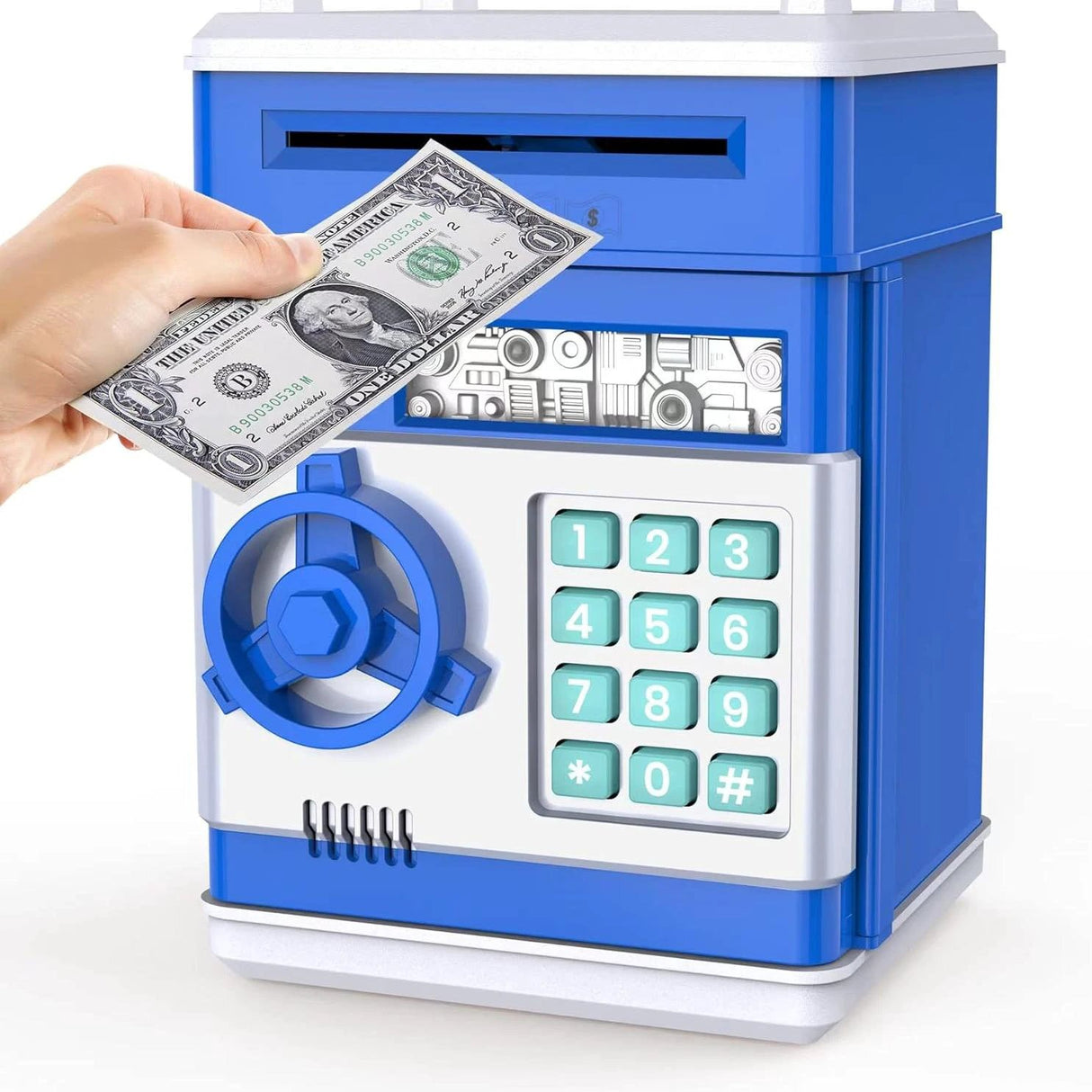 Electronic ATM Piggy Bank - Password Money Box with Auto Cash Counter Treasure keeper