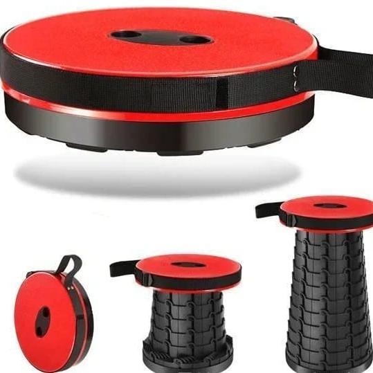 Portable Retractable Plastic Stool - Adjustable Foldable Chair