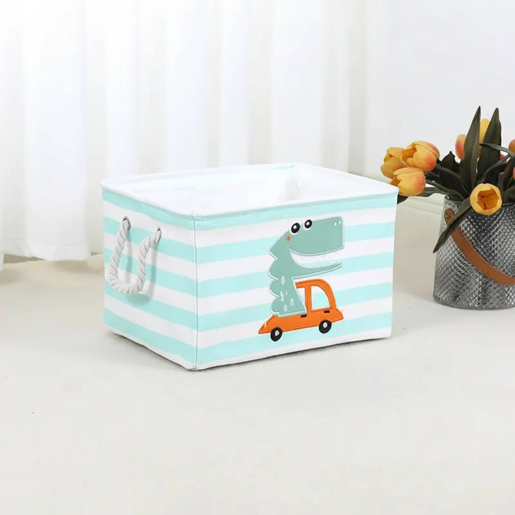 Cartoon Embroidered Storage Basket Storage basket Household Storage Baskets