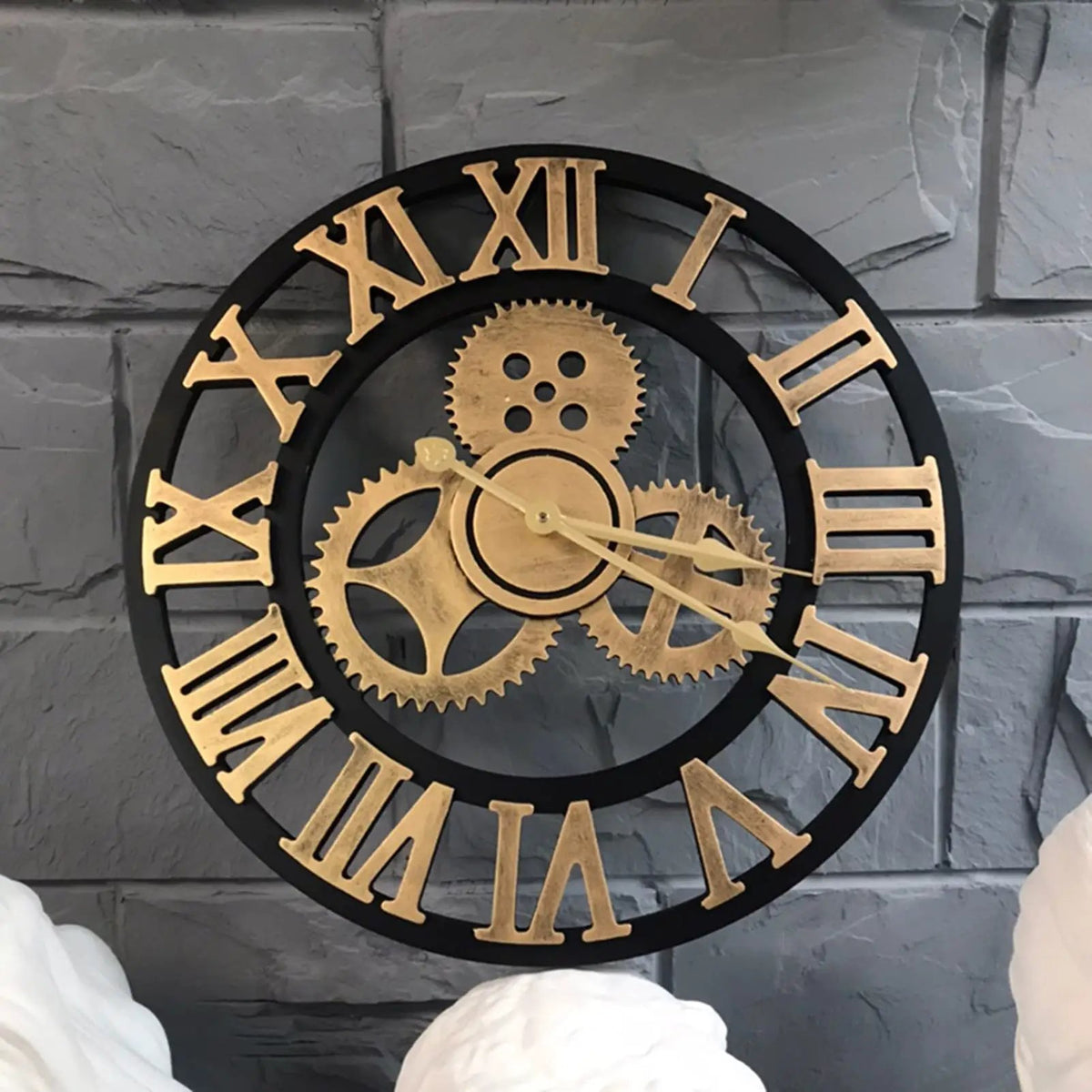 Vintage Non-Moving Gears Wall Clock Wall clock Wall Clocks