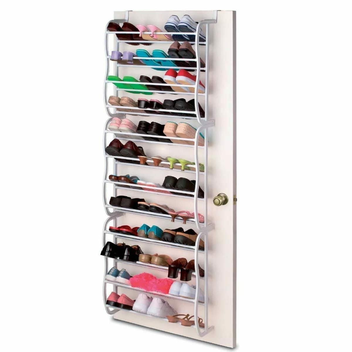 Over The Door Shoe Rack – Space Saving Shoe Organizer (24 / 36 Pairs)