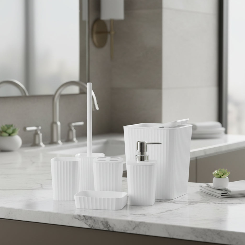 6 Piece Bathroom Accessories Set Bathroom Accessories Bathroom Accessory Sets