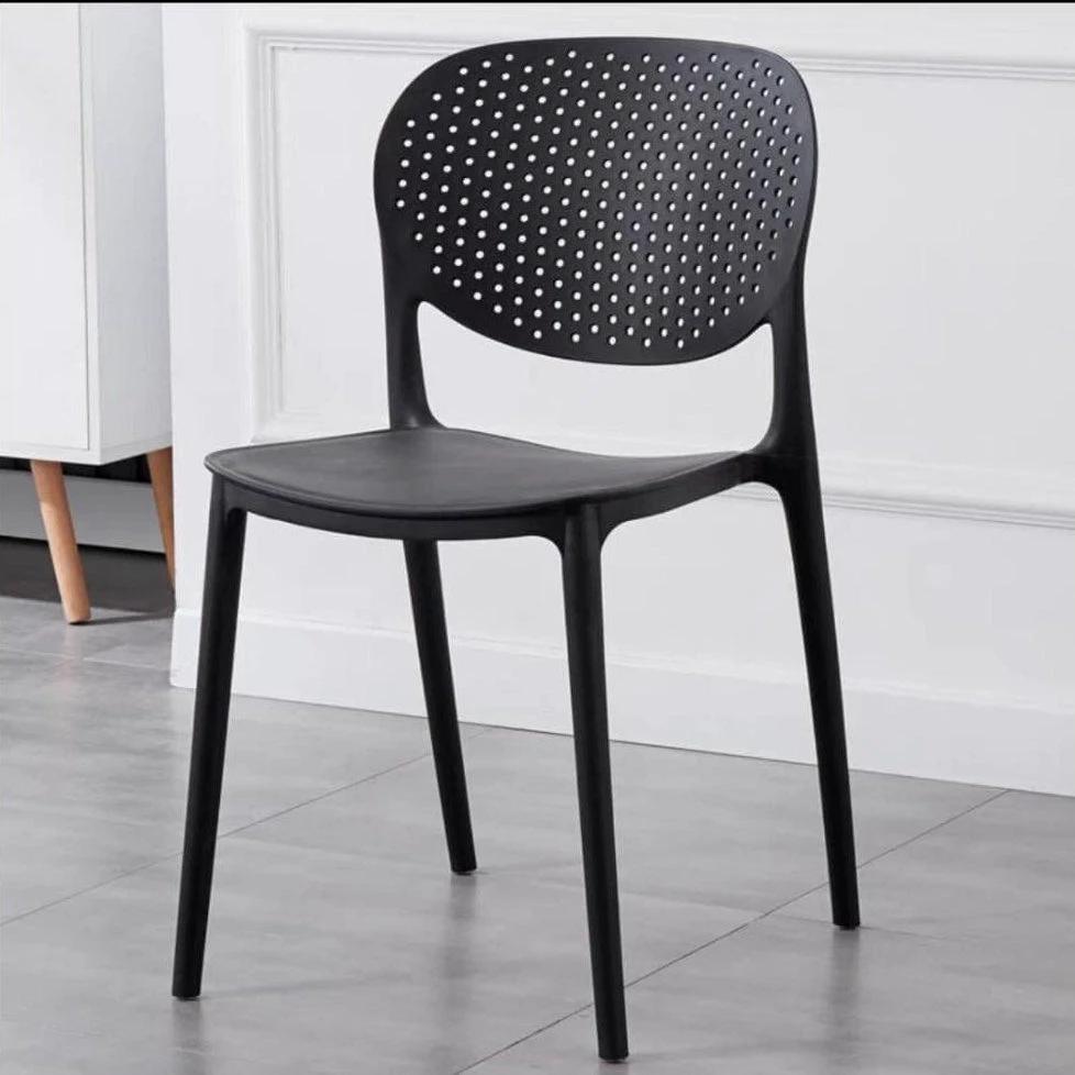 Modern Perforated Back Plastic Chair for Dining and Office Use Furniture Kitchen & Dining Room Chairs