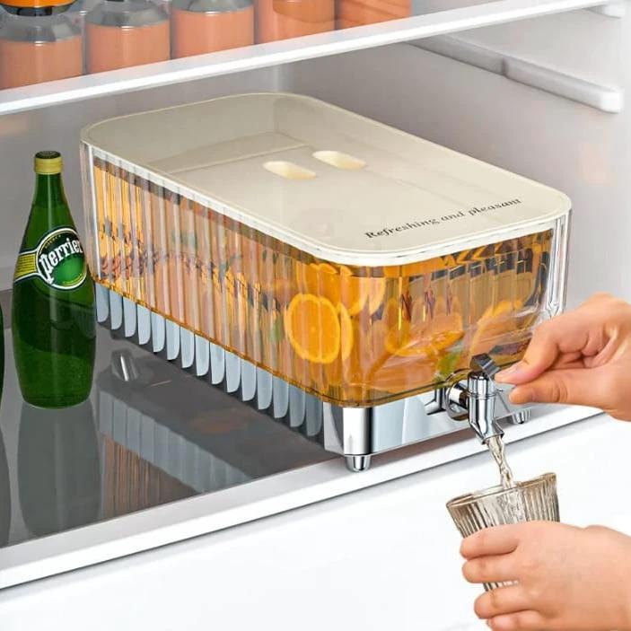 5L Large Capacity Refrigerator Cold Drinking Bucket with Tap Drinkware Beverage Dispensers
