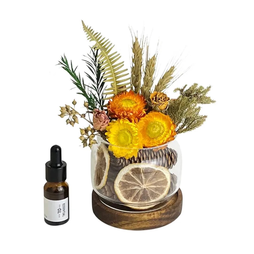 Dried Flower Aromatherapy Diffuser with Essential Oil / Potpourri Diffuser Potpourri