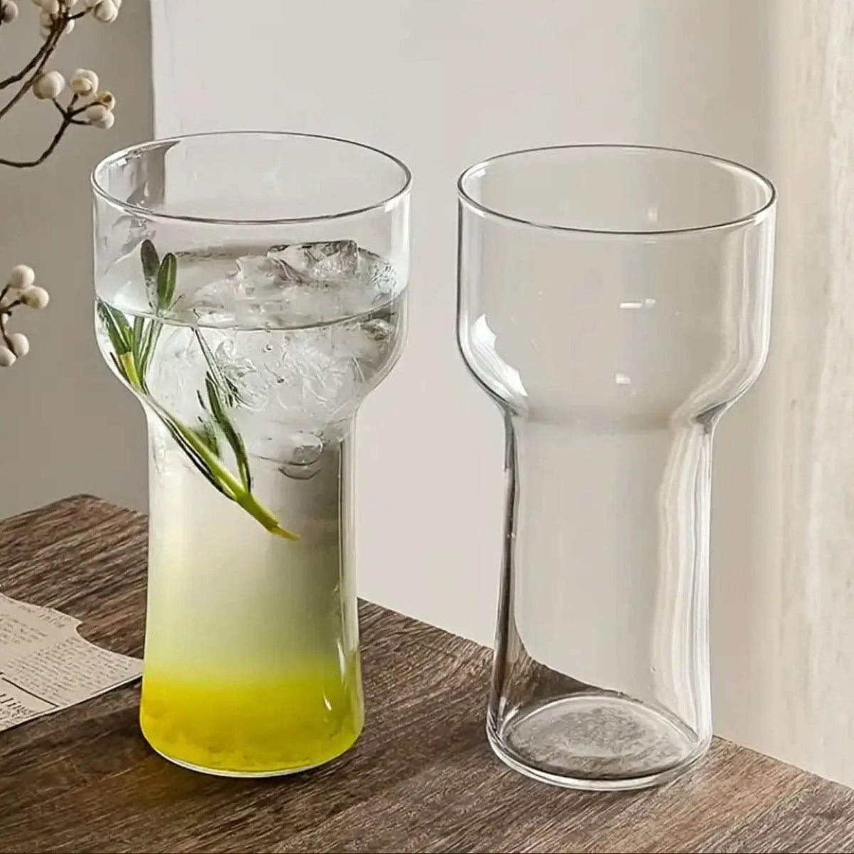 Tall Torch Glass Tumblers Drinkware Tumblers