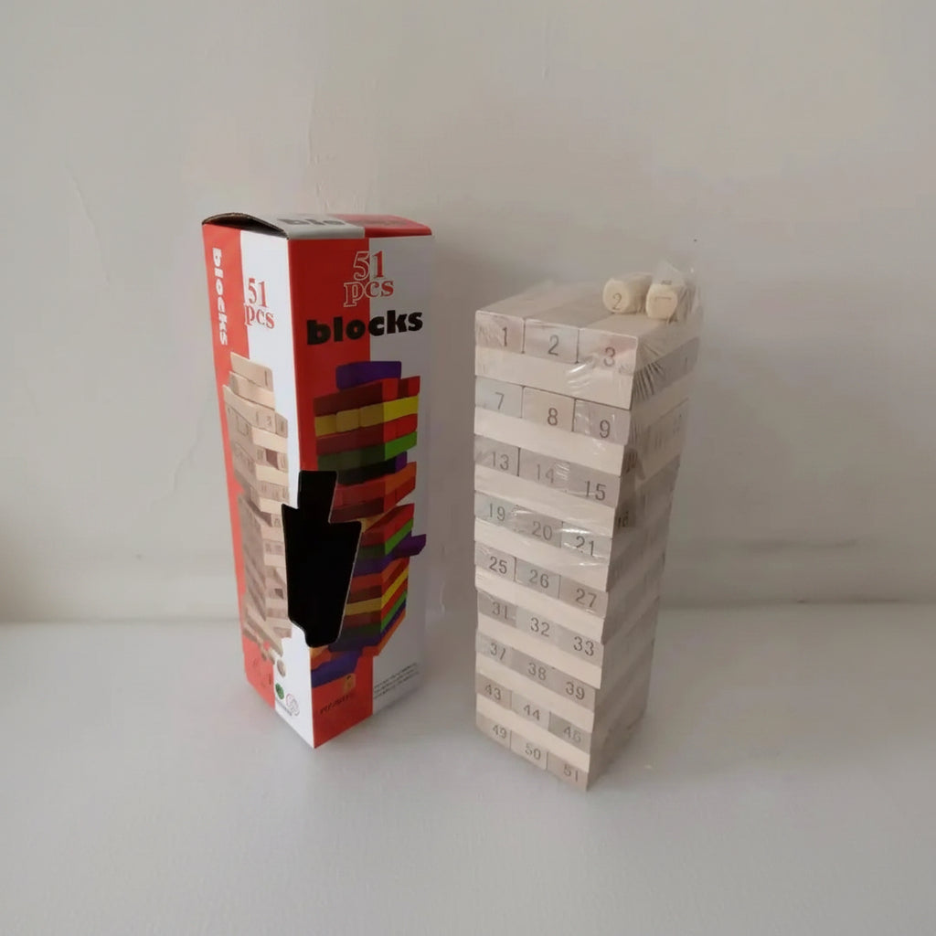 Wooden Stacking Blocks Game Games Dexterity Games