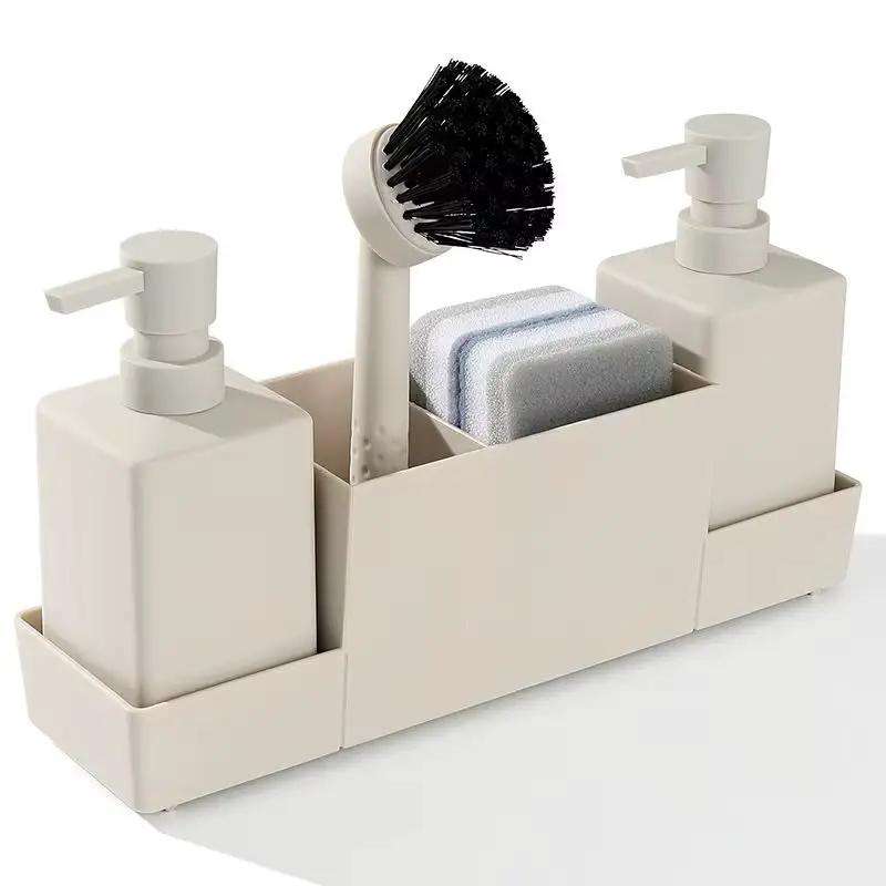 Kitchen Soap Dispenser & Sink Caddy Set Soap & Lotion Dispensers