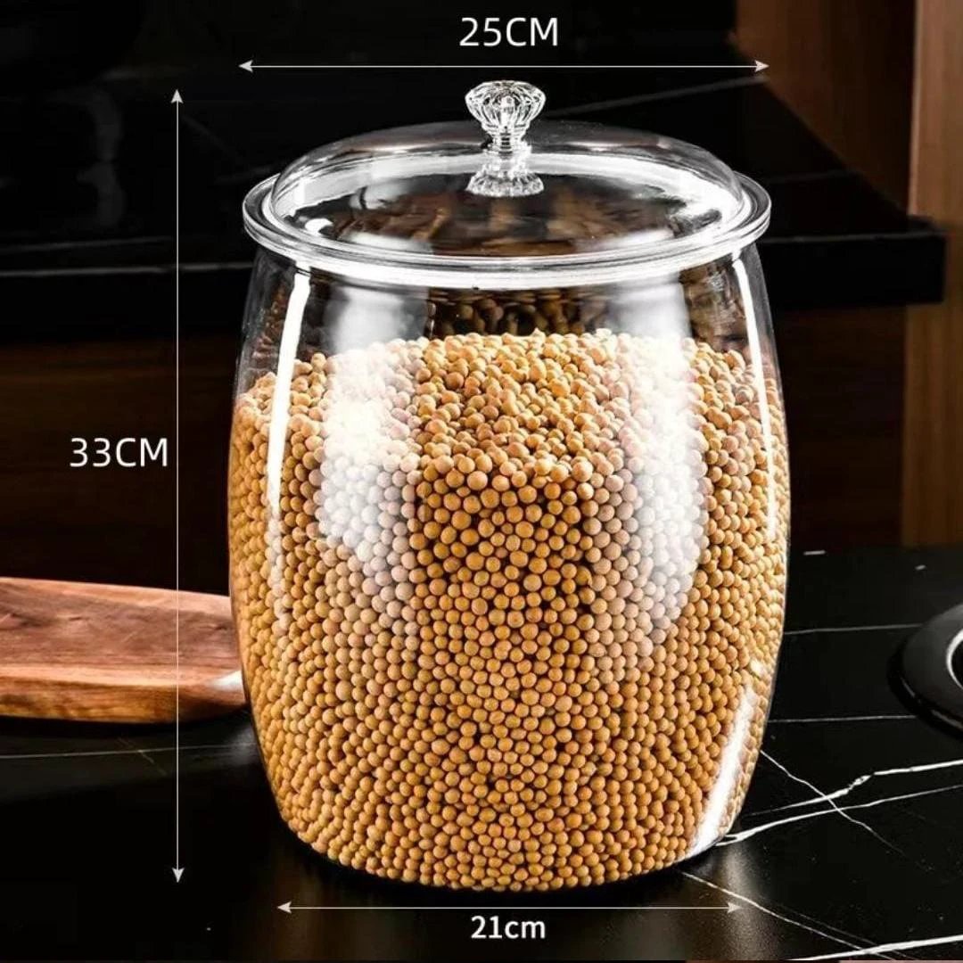Unbreakable Acrylic Cereal Container – 2.2L Clear Food Storage Jar Acrylic cereal storage Food Storage Containers