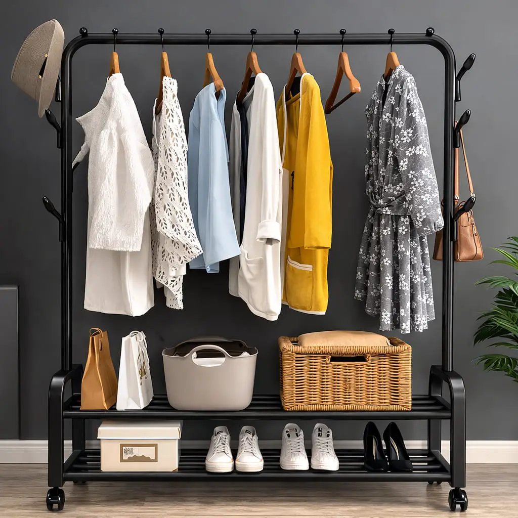 Double Layer Garment Rack Garment Rack Garment Racks