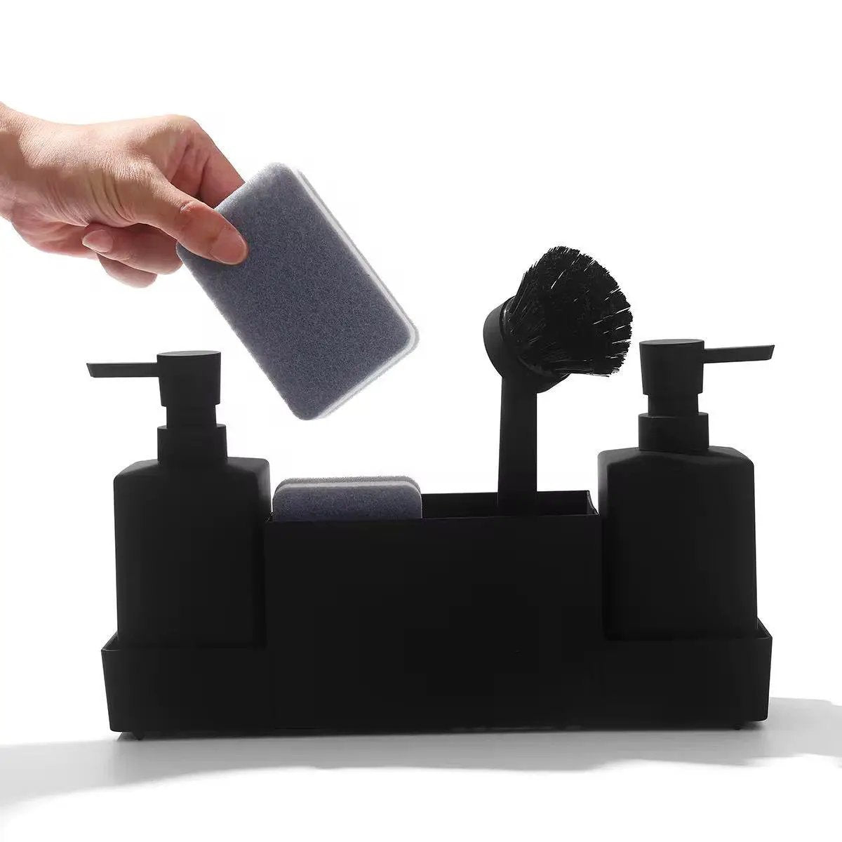 Kitchen Soap Dispenser & Sink Caddy Set Soap & Lotion Dispensers