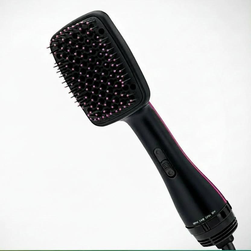 3-in-1 Hair Straightener Brush with Anti-Scald Feature Fast Heating 1000W Beauty & Personal Care Straightening Brushes