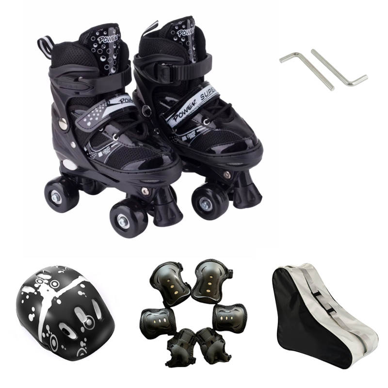 High-Quality Quad Kids’ Roller Skates Shoes Full Set Adjustable Sizes