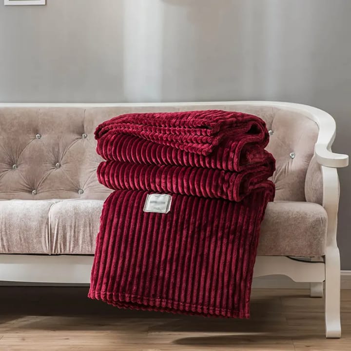 Warm Fleece Throw Blanket 6x6 Soft Bed Quilt for Bedding and Home Comfort