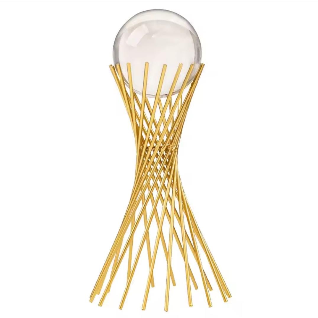 European Luxury Crystal Ball with Stand Decorative Centre Piece