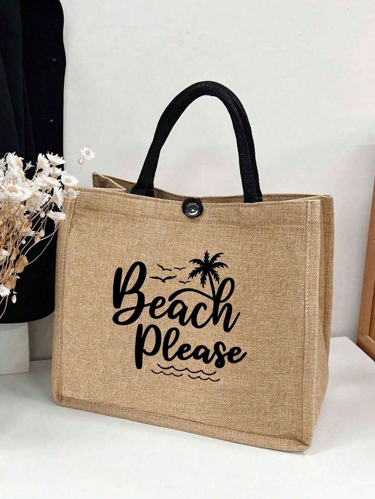 Beach Print Tote Bag – Perfect for Travel and Vacations