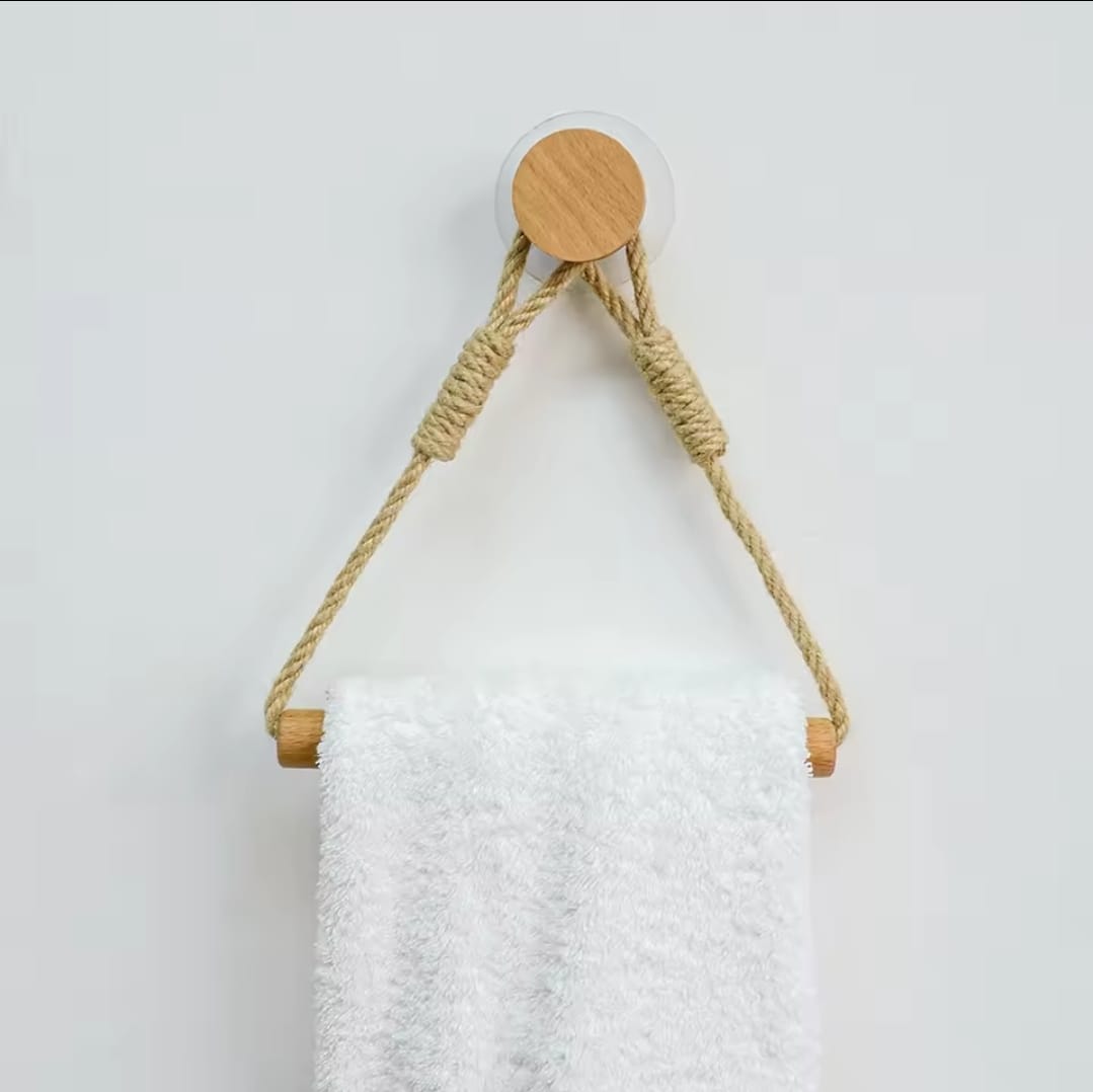 Hemp Rope with Bamboo Tissue Holder