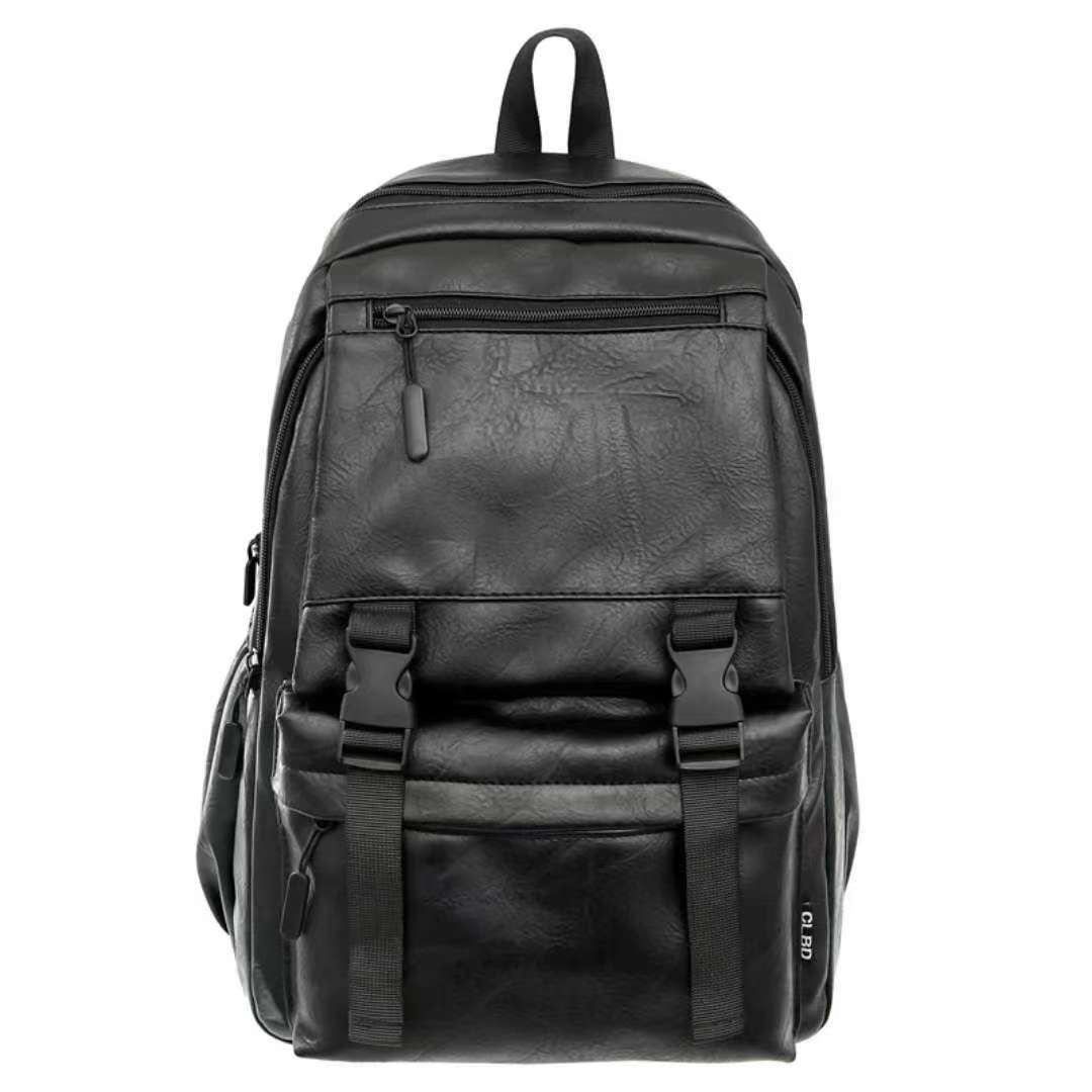 PU Leather Laptop Backpack Water-Resistant Work & Travel Bag