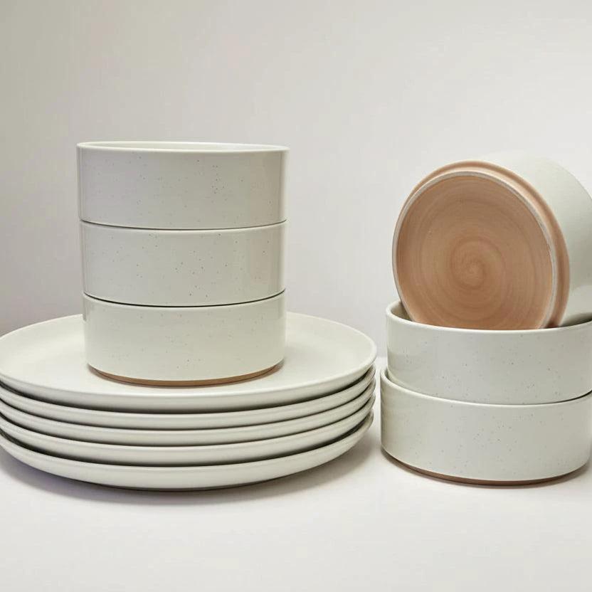 Premium Quality Bowls and Plates Set – 12-Piece Dining Set (6 Plates & 6 Bowls) dinner ware Dinnerware Sets