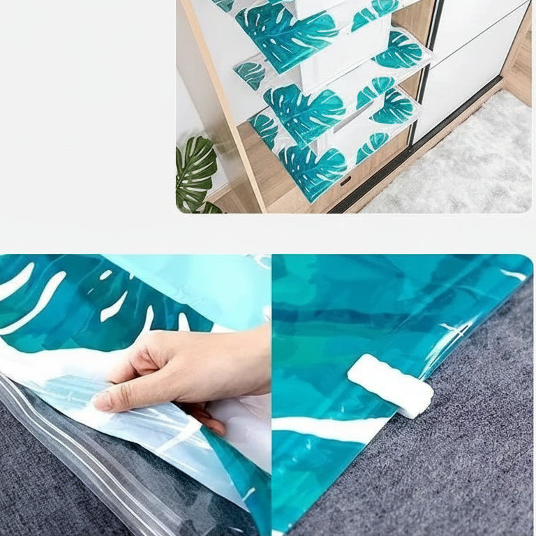 10pcs Vacuum Compression Storage Bags with Electric Pump – Space-Saving Airtight Storage for Clothes and Bedding households Household Storage Bags