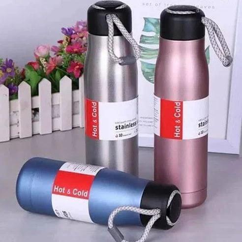 600ml Stainless Steel Flask with String Strap Vacuum flask Flasks