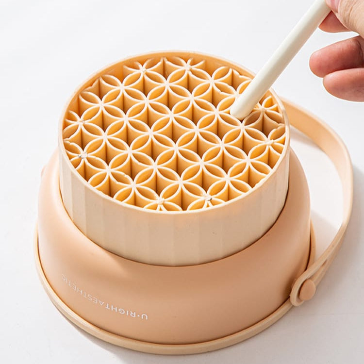 2 in 1 Silicone Makeup Brush Cleaning Bowl with Dryer- Furaha Finds Kenya