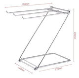 Stainless Steel Dish Cloth & Towel Rack – Z-Shape 3-Bar Holder for Kitchen or Bathroom- Furaha Finds Kenya