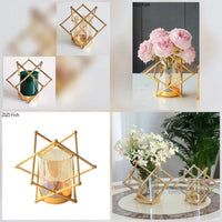 Luxury Flower Pot and Candle Holder – 20×18cm Modern Electroplated Glass Vase in Green vases in decor Vases