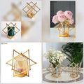 Luxury Flower Pot and Candle Holder – 20×18cm Modern Electroplated Glass Vase in Green vases in decor Vases