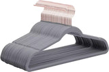 Luxury Velvet Anti-Slip Clothes Hangers – 10pcs with Silver Hook (41.5cm)