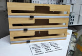 3-Layer Bamboo Wrap Dispenser with Slide Cutter – 33.2cm Organizer for Foil, Plastic, and Parchment Rolls- Furaha Finds Kenya