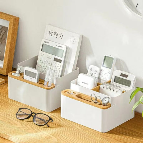 Multi Purpose Desktop Organizer with Dividers | Remote Control Storage