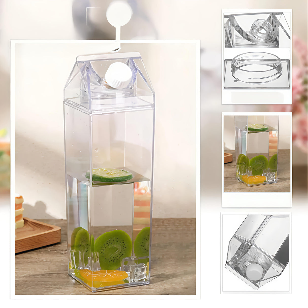 1 Litre Multipurpose Acrylic Bottle for Milk, Water, and Beverages