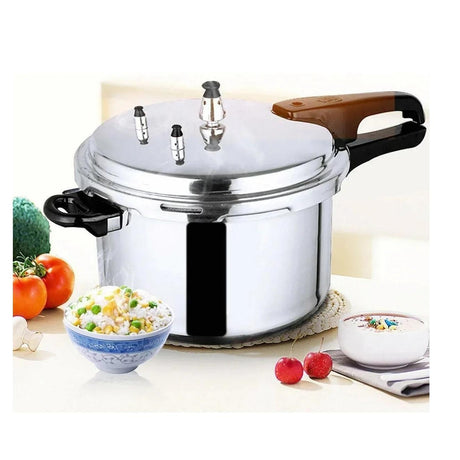 10 Liter Capacity Nonstick Aluminium Pressure Cooker with 1000 Watts | Lightweight & Efficient Heat Conductor