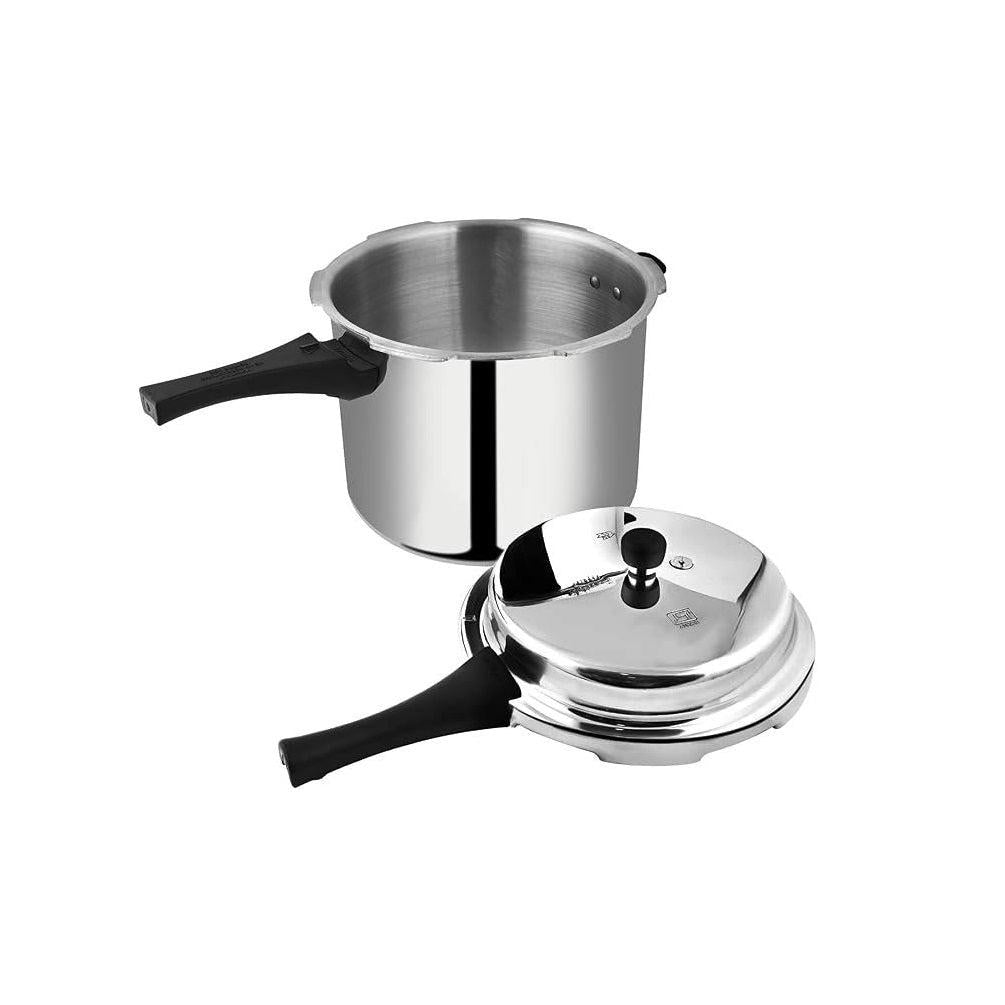 10 Liter Capacity Nonstick Aluminium Pressure Cooker with 1000 Watts | Lightweight & Efficient Heat Conductor