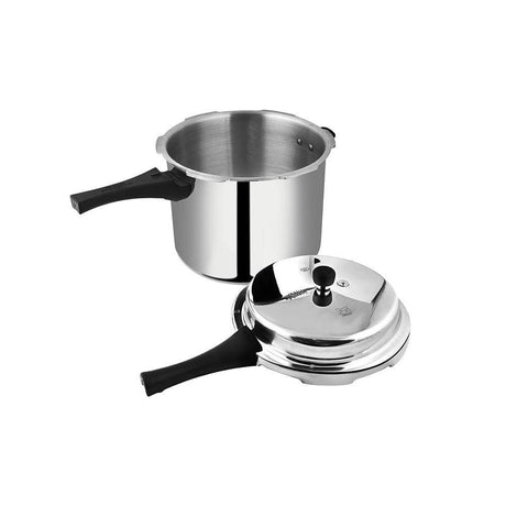 10 Liter Capacity Nonstick Aluminium Pressure Cooker with 1000 Watts | Lightweight & Efficient Heat Conductor