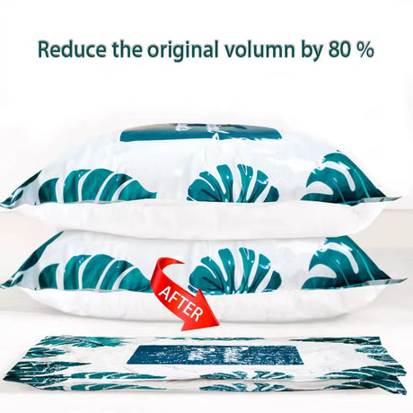 10-Piece Vacuum Compression Storage Bag Set with Rechargeable Electric Pump – Space Saver for Quilts & Clothes