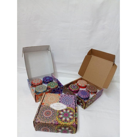 100% Soy Wax Scented Candles with Petals 4 Piece Aromatherapy Candle Gift Set, Ideal for Relaxation and Home Decor