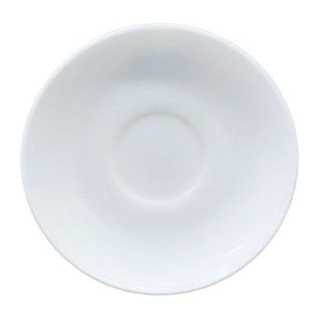 72 Piece Iris Saucer Set | 6 Sets of White Plain Saucers | Elegant and Durable Design- Furaha Finds Kenya