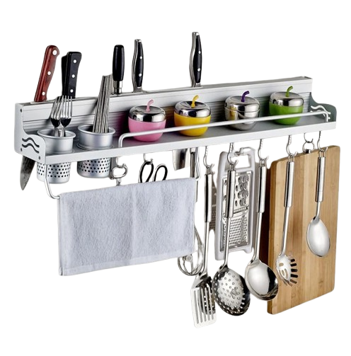 Furaha Finds Space-Saving Aluminium Kitchen Storage Rack