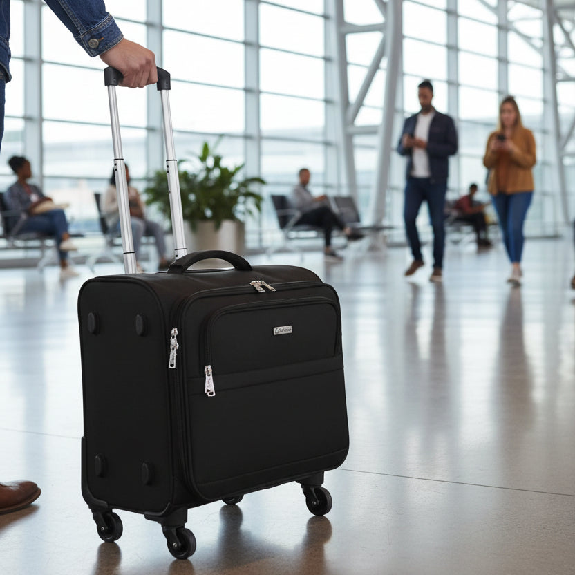 Pilot Business Oxford Rolling Luggage Bag Travel & Luggage Carry-On Suitcases