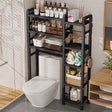 Black Bathroom Storage Rack