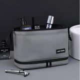 Grey Cosmetic Bag in Use