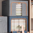 100L Foldable Zipped Closet Organizer – Large Capacity Storage Box